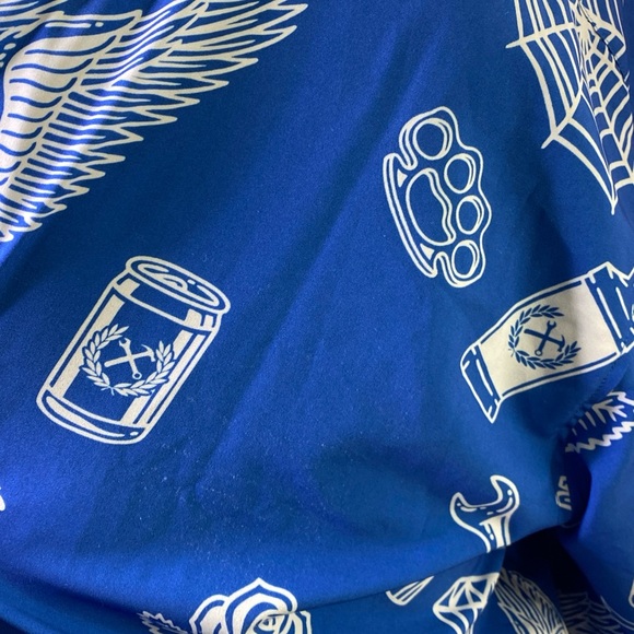 Dixxon Flannel Co The Blue Party Boy Party Shirt Button Up Size 4X - Picture 5 of 13